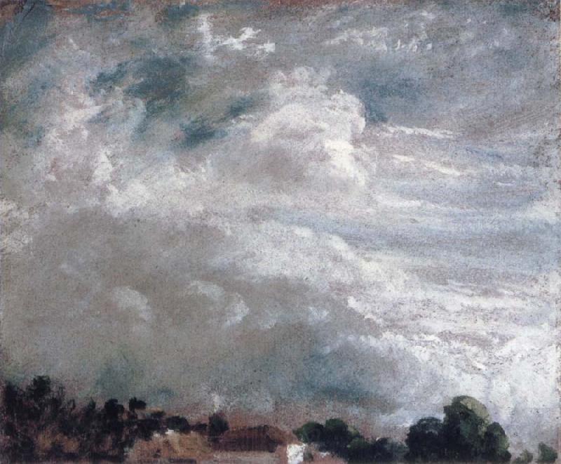 John Constable horizon of trees 27September 1821 France oil painting art